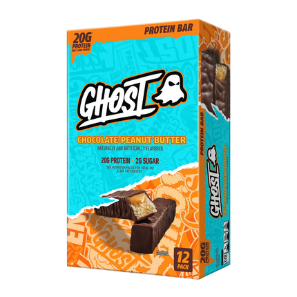 GHOST PROTEIN BARS 12X65G - Chocolate Peanut Butter