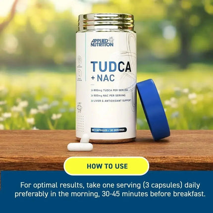 كبسولات TUDCA + NAC من Applied Nutrition