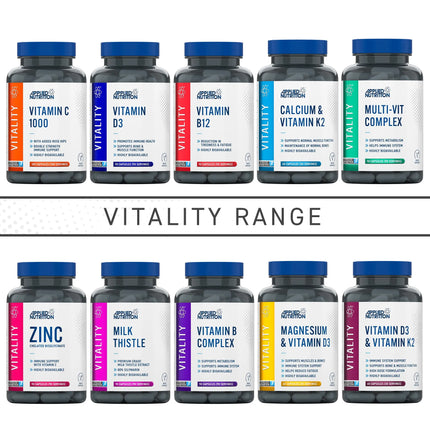 Applied Nutrition Magnesium & Vitamin D3 Capsules