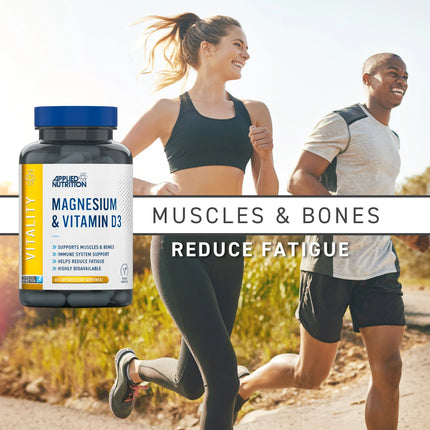 Applied Nutrition Magnesium & Vitamin D3 Capsules