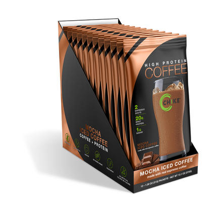 CHIKE PROTEIN ICED COFFEE – SACHETS, 20G PROTEIN + ESPRESSO ENERGY