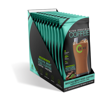 CHIKE PROTEIN ICED COFFEE – SACHETS, 20G PROTEIN + ESPRESSO ENERGY