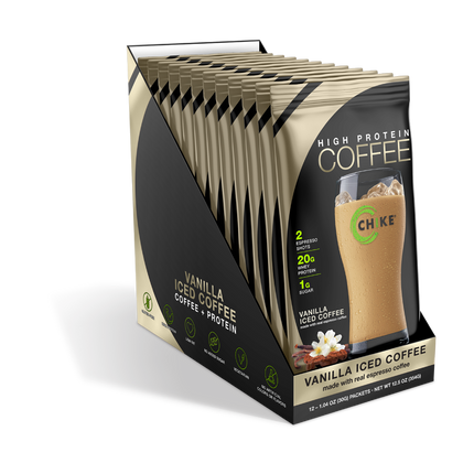 CHIKE PROTEIN ICED COFFEE – SACHETS, 20G PROTEIN + ESPRESSO ENERGY