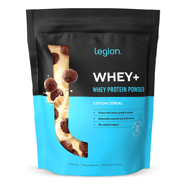 LEGION WHEY+ ISOLATE POWDER – ULTRA‑FILTERED GRASS FED PROTEIN 30 SERV