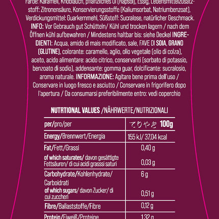 GO FITNESS ZERO SAUCE 350ML