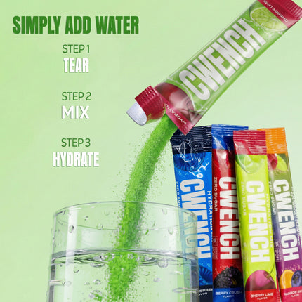 CWENCH HYDRATION ELECTROLYTE MIX + BCAA (16 STICKS)