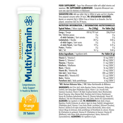 Applied Nutrition Multivitamin Effervescent Tablets