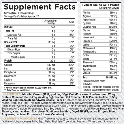 Core Nutritionals Instant Protein Pudding Mix - 17 Srv