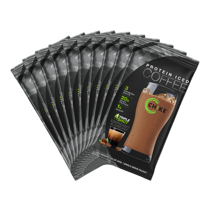 CHIKE PROTEIN ICED COFFEE – SACHETS, 20G PROTEIN + ESPRESSO ENERGY