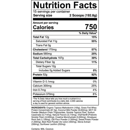 Transparent Labs® Mass Gainer image 8