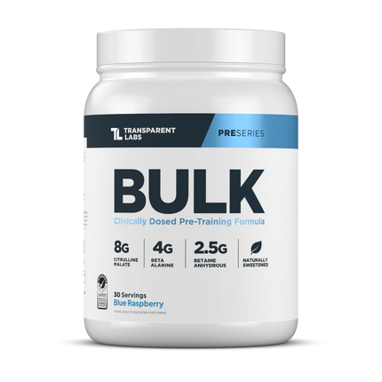 Transparent Labs® Bulk – Pre-Workout 30 Serv
