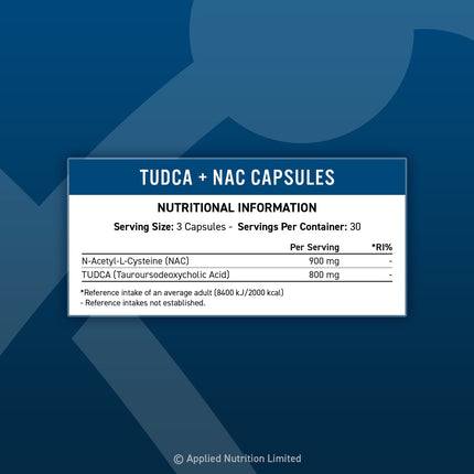 كبسولات TUDCA + NAC من Applied Nutrition