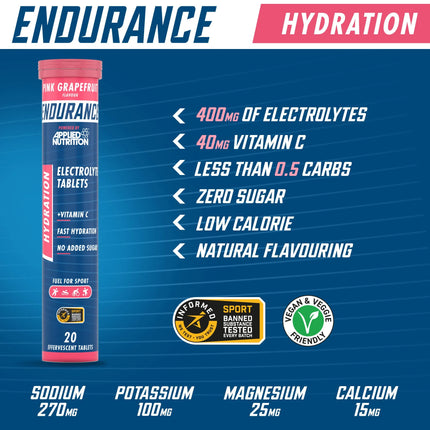 Applied Nutrition Endurance Hydration Electrolyte Tablets