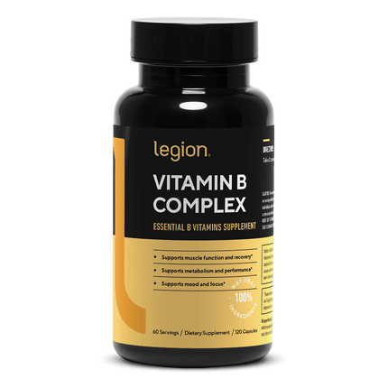 LEGION VITAMIN B COMPLEX – دعم كامل من فيتامينات ب للطاقة والتمثيل الغذائي 60 حصة