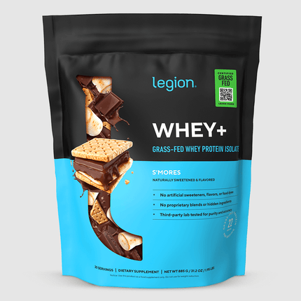 LEGION WHEY+ ISOLATE POWDER – ULTRA‑FILTERED GRASS FED PROTEIN 30 SERV